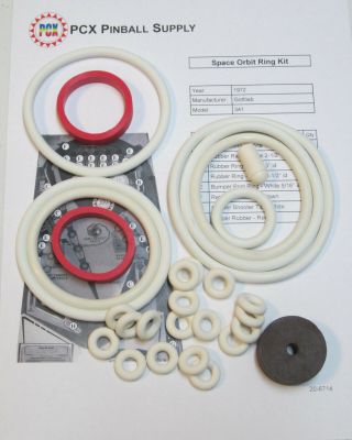 1972 Gottlieb Space Orbit Pinball Machine Rubber Ring Kit