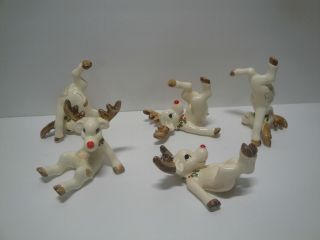 Special For 361susie Only - 5 Fitz & Floyd Reindeer Figurines