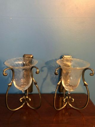 Set Of 2 Partylite Soliloquy Wall Sconces