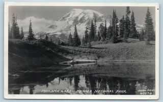 Postcard Wa Rainier Nat 