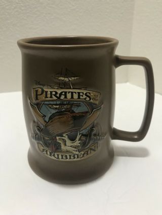 Pirates Of The Caribbean Brown Disney Parks Coffee Cup Mug 3d