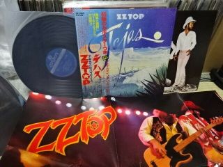 Zz Top ‎/ Tejas,  Japan Lp With Poster,  Low