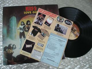 Kiss " Love Gun " Lp Casablanca Nblp 7057 Sterling W/order Form & Liner