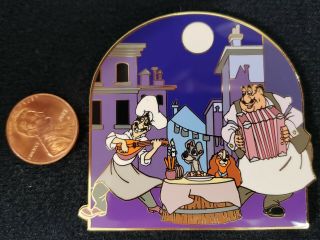 Authentic Disney Pin LE 500 Lady And The Tramp Tony and Joe 2