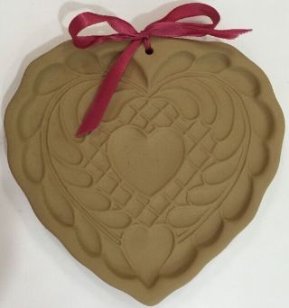 1988 - Brown Bag Stoneware Art/craft Cookie Cutter/mold - Laurel Wreath Heart