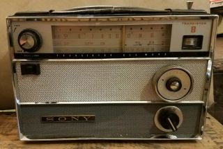 1950s Vintage Sony Tr - 812 Historical 8 Transistor Radio Am/sw