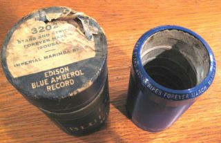 Edison Blue Amberol Cylinder Record 3202 The Stars And Stripes Forever 1910