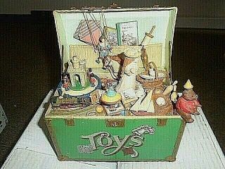 Enesco Animated Music Box Treasure Chest Of Toys - " Toy Symphony " 1986