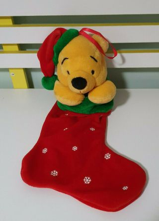 Winnie The Pooh Christmas Stocking 40cm Long