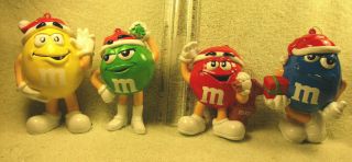 M&ms Yellow,  Red,  Blue& Green Ornaments