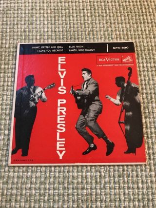 Elvis Presley Shake Rattle And Roll Mgm Epa - 380 Record With Picture Cover