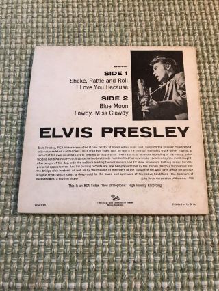 Elvis Presley Shake Rattle And Roll MGM EPA - 380 Record With Picture Cover 2