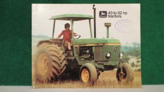 John Deere Tractor Brochure On 43 To 82 Hp Tractors,  From 1980,  Deere Australia.