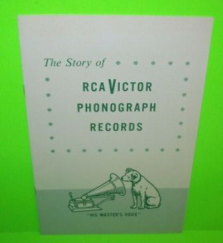 The Story Of Rca Victor Phonograph Records Booklet Pamphlet His Masters Voice