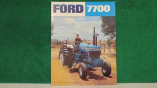 Ford Tractor Brochure On Model 7700 Tractor From Ford Of Australia,  1977, .