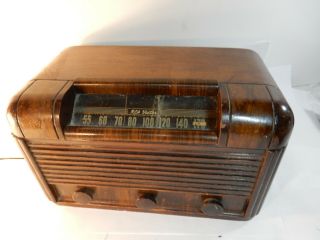 Antique Rca Victor Model 26x3 Vacuum Tube Radio Wooden Case Usa