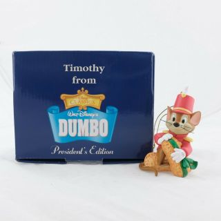 Timothy Disney Grolier President Ed Christmas Ornament Dumbo