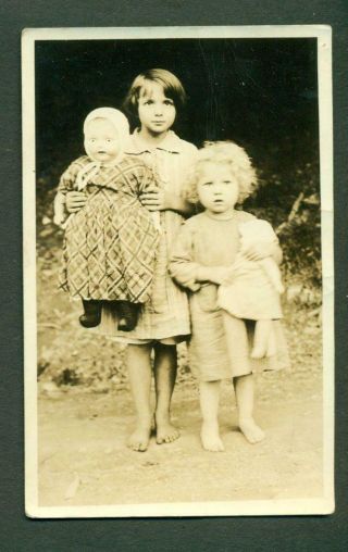 Ca.  1920 Sweet Little Orphan Girl S W Big Vintage Baby Doll S Burkett S Orphanage