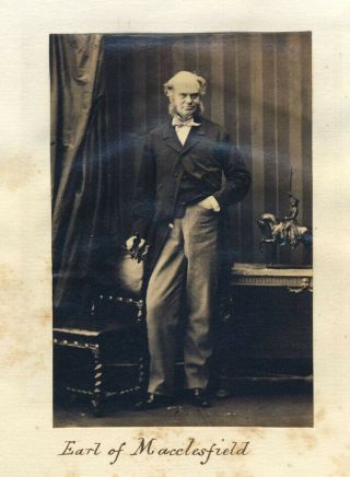 6th Earl Of Macclesfield C1860s By Camile Silvy - Old Photo