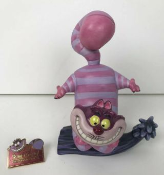 Wdcc Cheshire Cat “twas Brillig” 1994 Member Figurine & Pin Alice In Wonderland