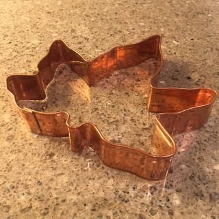 Copper Maple Leaf Cookie Cutter Extra Large 6 " Wide