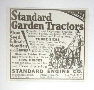 1939 Standard Garden Tractors Advertisement Standard Engine Co.