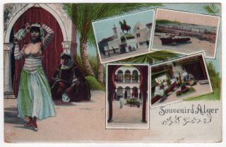 1912 Ss Canopic White Star Line Algiers Algeria Pc Postcard Cruise Ship Liner
