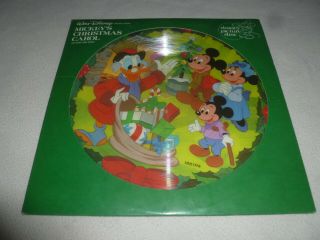 Vintage Walt Disney Mickeys Christmas Carol Picture Disc 3109 Record 1982 Album