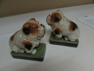 Vintage Takahashi Bull Dog Bookends 5 ½” Wide By 7” Tall