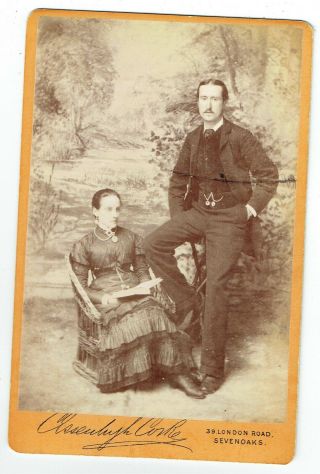 Victorian Cabinet Photo Young Couple Sevenoaks Photographer