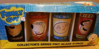 Family Guy Pint Glass 4 Pack - Collector 