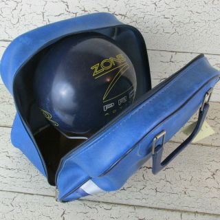 Brunswick Zone Pro Active Bowling Ball 15 Pound Blue Drilled Vintage Bag USA 2