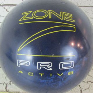Brunswick Zone Pro Active Bowling Ball 15 Pound Blue Drilled Vintage Bag USA 3