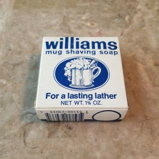Vintage Box Of Williams Mug Shaving Soap Old And Nos