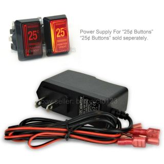 Power Supply For 2 Arcade 25 Cent Coin Led Push Buttons (us 110v /220v)