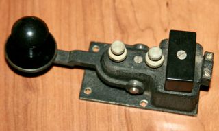 Vintage Telegraph Key Flame Proof Navy U.  S Wwii Cmi - 26003a Morse Code