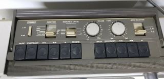 Vintage Montgomery Ward Jsa 39505 radio double cassette recorder AM/FM boombox 2