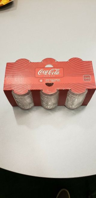 Vintage 6 Pack Coca Cola Can Vintage Embossed Tumblers