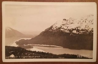 Lake Eyak Copper River Flats Alaska Ak Rppc Postcard