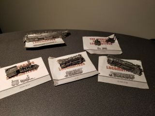 5 Franklin Pewter Trains The World 