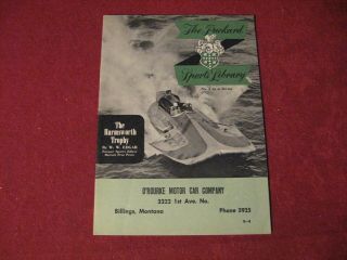 1951 Packard Hydroplane Sports Library Sales Brochure Booklet Book Old