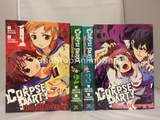 Corpse Party Blood Covered (vol.  1 - 5) English Manga Graphic Novels Set