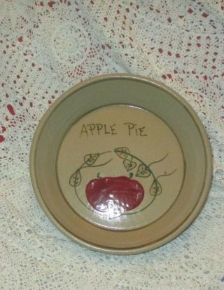 Bbp Beaumont Brothers Pottery Stoneware Apple Pie Pan Dish