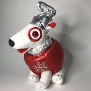 Target Bullseye Plush Dog Christmas Ornament
