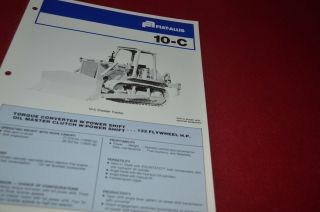 Fiat Allis Chalmers 10 - C Crawler Tractor Dozer Dealers Brochure Dcpa6 Ver3