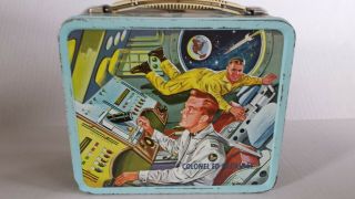 1960 Colonel Ed Mccauley Space Explorer Vintage Lunchbox.  No Thermos
