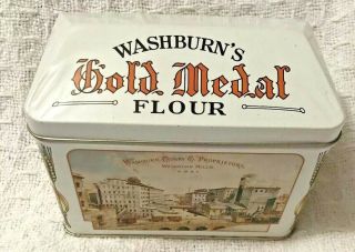 General Mills Washburn’s Gold Medal Flour Tin Recipe Box & Recipes
