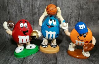 Vintage M&ms Sports Candy Dispensers Mms