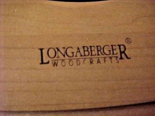2002 Longaberger Handwoven Basket Tall Tissue Holder 3