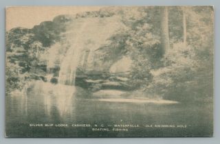 Silver Slip Lodge Cashiers North Carolina “ole Swimming Hole” Waterfalls 1940s